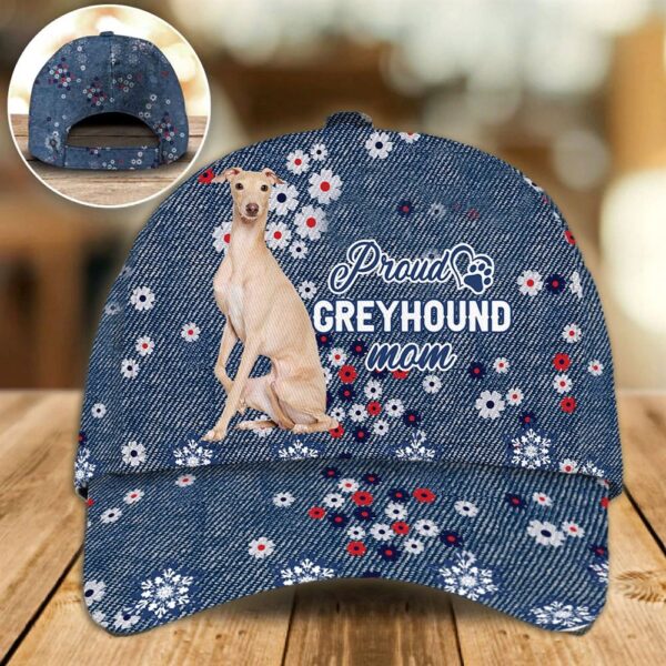 Proud Greyhound Mom Caps – Hats For Walking With Pets – Dog Hats Gifts For Relatives