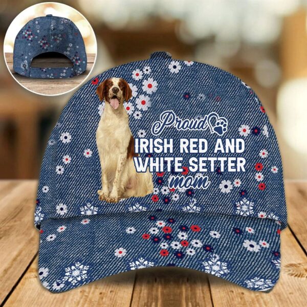 Proud Irish Red And White Setter Mom Caps – Hat For Going Out With Pets – Dog Caps Gifts For Friends