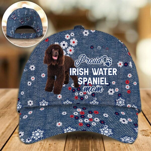 Proud Irish Water Spaniel Mom Caps – Hats For Walking With Pets – Dog Caps Gifts For Friends