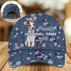 Proud Jack Russell Terrier Dad Caps…