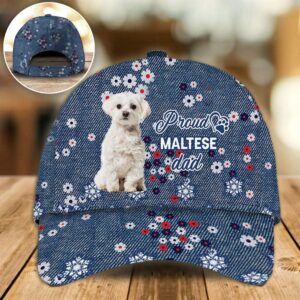 Proud Maltese Dad Caps Caps For Dog Lovers Gifts Dog Hats For Relatives 1 yrwr3b