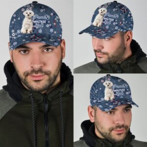 Proud Maltese Dad Caps Hat For Going Out With Pets Gifts Dog Hats For Friends 2 rmpgte
