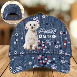 Proud Maltese Mom Caps Hat For Going Out With Pets Dog Caps Gifts For Friends 1 qqbzow