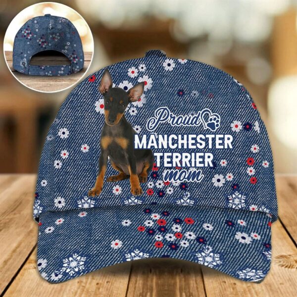 Proud Manchester Terrier Mom Caps – Hats For Walking With Pets – Dog Hats Gifts For Relatives