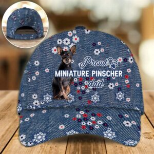 Proud Miniature Pinscher Dad Caps Caps For Dog Lovers Gifts Dog Hats For Relatives 1 vp8u1q