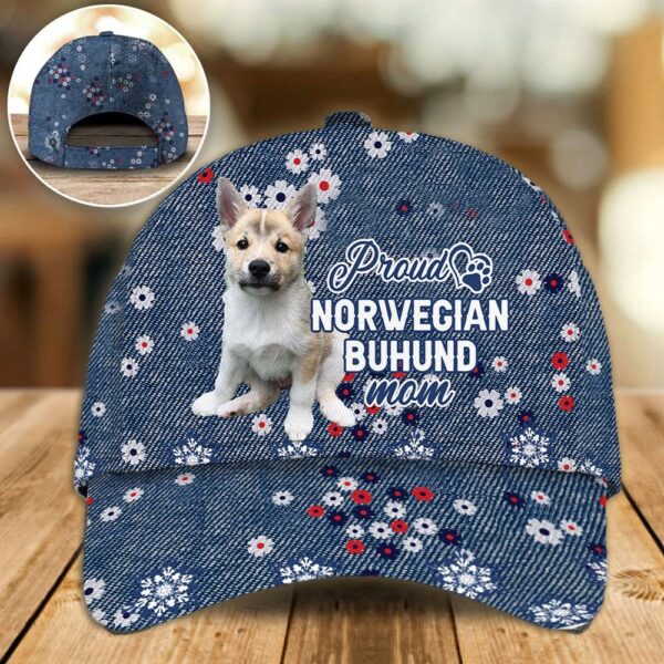 Proud Norwegian Buhund Mom Caps – Hats For Walking With Pets – Dog Caps Gifts For Friends