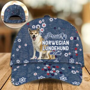 Proud Norwegian Lundehund Mom Caps Hats For Walking With Pets Dog Caps Gifts For Friends 1 gjhu79