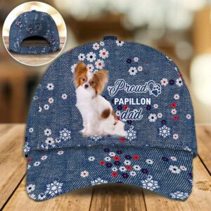 Proud Papillon Dad Caps Caps For Dog Lovers Gifts Dog Hats For Friends 1 jxwsrb