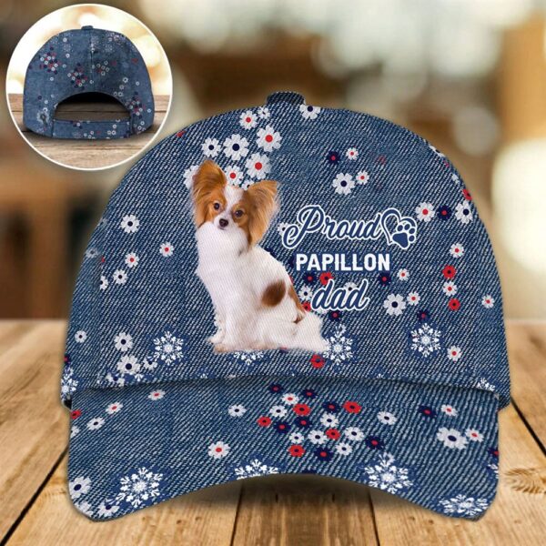 Proud Papillon Dad Caps – Caps For Dog Lovers – Gifts Dog Hats For Friends