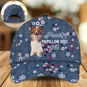 Proud Papillon Dad Caps Caps For Dog Lovers Gifts Dog Hats For Relatives 1 loxsn4