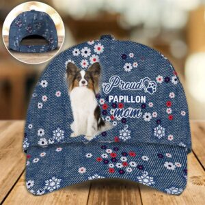 Proud Papillon Mom Caps Hat For Going Out With Pets Caps For Dog Lovers 1 oyyczv