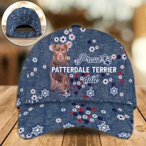 Proud Patterdale Terrier Dad Caps Caps For Dog Lovers Gifts Dog Hats For Relatives 1 exmjfd