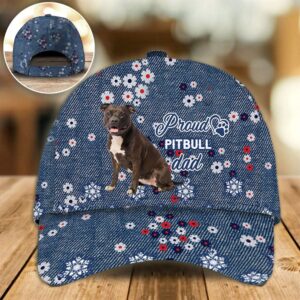 Proud Pitbull Dad Caps Caps For Dog Lovers Gifts Dog Hats For Friends 1 eouy4b