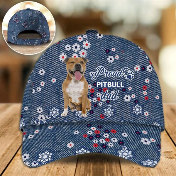 Proud Pitbull Dad Caps – Caps For Dog Lovers – Gifts Dog Hats For Relatives