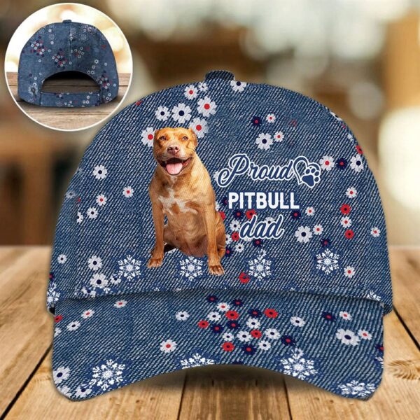 Proud Pitbull Dad Caps – Hat For Going Out With Pets – Gifts Dog Hats For Friends