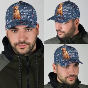 Proud Pitbull Dad Caps Hat For Going Out With Pets Gifts Dog Hats For Friends 2 oo4sme
