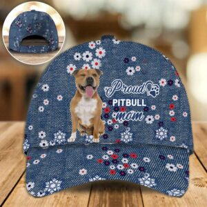 Proud Pitbull Mom Caps Hats For Walking With Pets Caps For Dog Lovers 1 yxglom