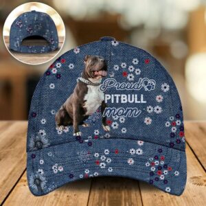 Proud Pitbull Mom Caps Hats For Walking With Pets Dog Hats Gifts For Relatives 1 gig7ec