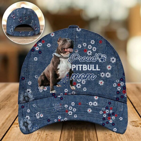 Proud Pitbull Mom Caps – Hats For Walking With Pets – Dog Hats Gifts For Relatives