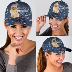 Proud Pomeranian Mom Caps Hat For Going Out With Pets Dog Caps Gifts For Friends 2 zfveyn