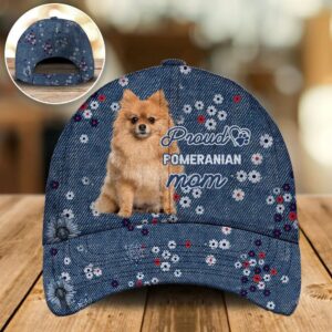 Proud Pomeranian Mom Caps Hat For Going Out With Pets Dog Hats Gifts For Relatives 1 qgztnl