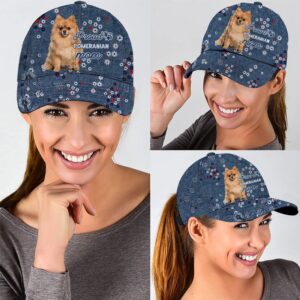 Proud Pomeranian Mom Caps Hat For Going Out With Pets Dog Hats Gifts For Relatives 2 qnebtn