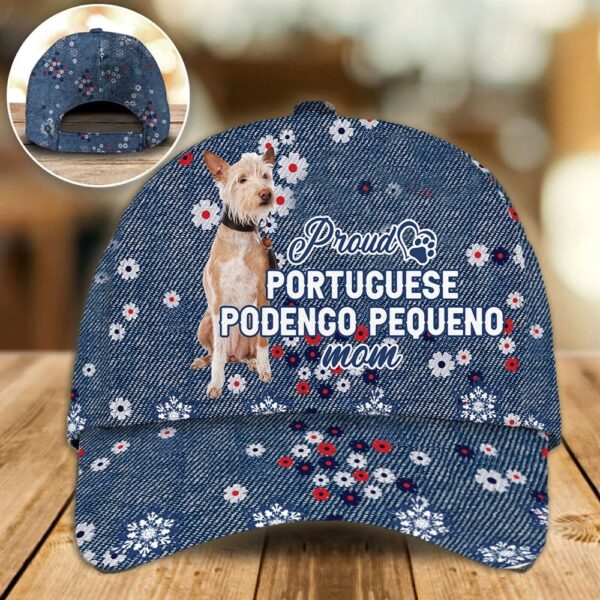 Proud Portuguese Podengo Mom Caps – Hats For Walking With Pets – Dog Hats Gifts For Relatives