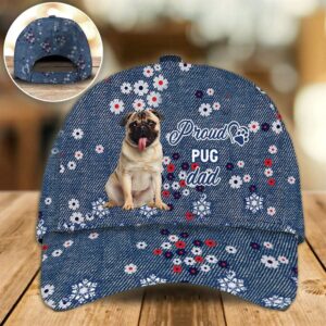 Proud Pug Dad Caps Hat For Going Out With Pets Gifts Dog Hats For Friends 1 qn6qck
