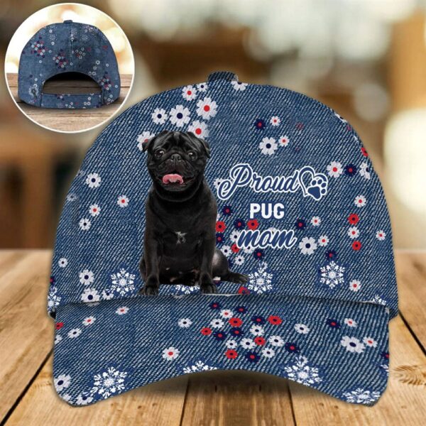 Proud Pug Mom Caps – Hats For Walking With Pets – Caps For Dog Lovers