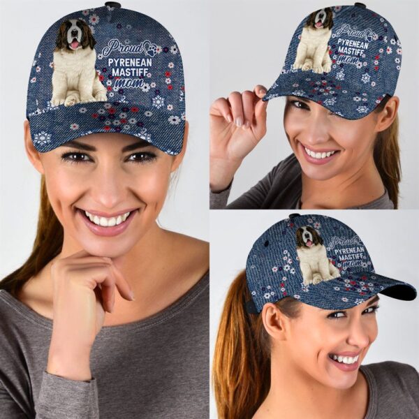Proud Pyrenean Mastiff Mom Caps – Hats For Walking With Pets – Dog Caps Gifts For Friends