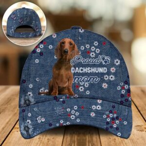 Proud Red Dachshund Mom Caps Hat For Going Out With Pets Dog Caps Gifts For Friends 1 jzcsr5