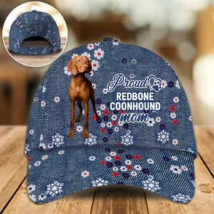 Proud Redbone Coonhound Mom Caps Hats For Walking With Pets Dog Caps Gifts For Friends 1 zrtwb3