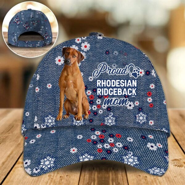 Proud Rhodesian Ridgeback Mom Caps – Hats For Walking With Pets – Dog Caps Gifts For Friends