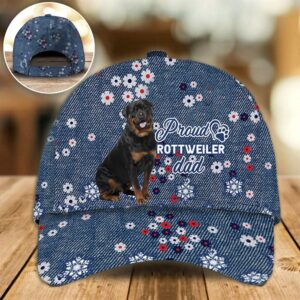 Proud Rottweiler Dad Caps Caps For Dog Lovers Gifts Dog Hats For Relatives 1 f9ocym