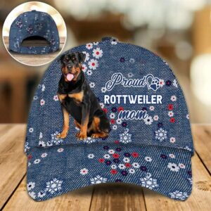 Proud Rottweiler Mom Caps Hat For Going Out With Pets Dog Caps Gifts For Friends 1 ppbie2