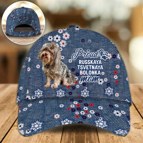 Proud Russkaya Tsvetnaya Bolonka Mom Caps – Hat For Going Out With Pets – Dog Caps Gifts For Friends