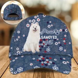 Proud Samoyed Dad Caps Caps For Dog Lovers Gifts Dog Hats For Relatives 1 oc8yfw