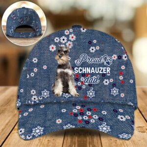 Proud Schnauzer Dad Caps Caps For Dog Lovers Gifts Dog Hats For Relatives 1 b3pr5d