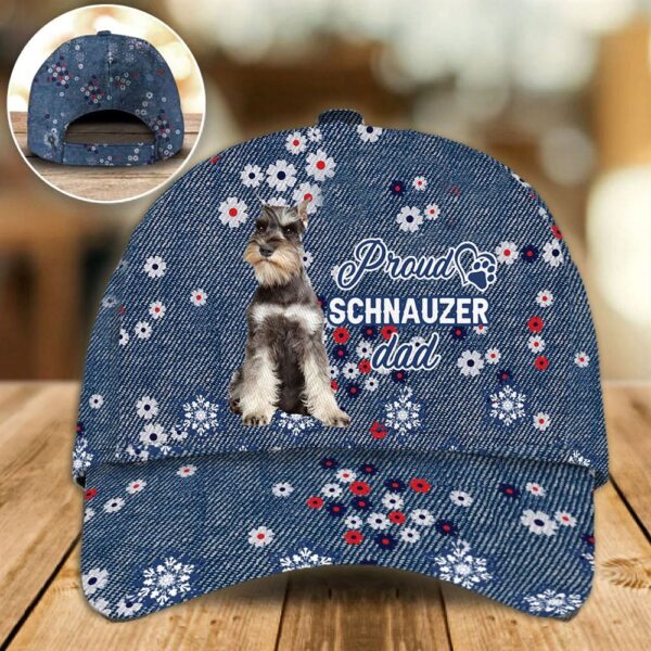 Proud Schnauzer Dad Caps – Caps For Dog Lovers – Gifts Dog Hats For Relatives