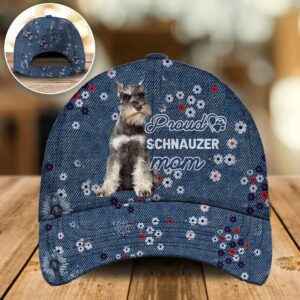 Proud Schnauzer Mom Caps Hats For Walking With Pets Dog Caps Gifts For Friends 1 wx4qqa