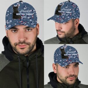 Proud Scottish Terrier Dad Caps Caps For Dog Lovers Gifts Dog Hats For Relatives 2 o7f3kh