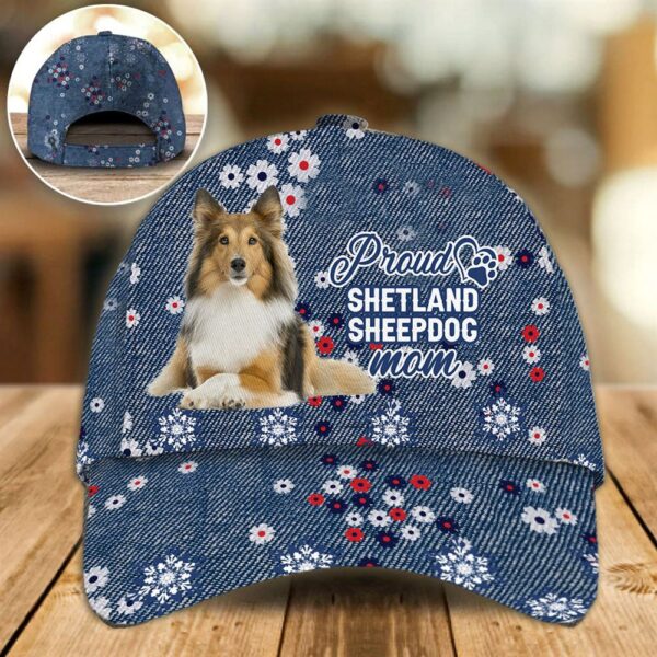 Proud Shetland Sheepdog Mom Caps – Hats For Walking With Pets – Dog Caps Gifts For Friends