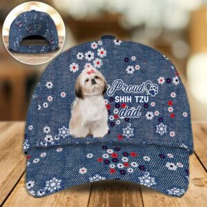 Proud Shih Tzu Dad Caps Caps For Dog Lovers Gifts Dog Hats For Friends 1 jcwmdf