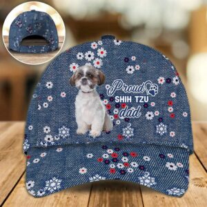 Proud Shih Tzu Dad Caps Caps For Dog Lovers Gifts Dog Hats For Relatives 1 e03l2m