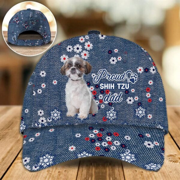 Proud Shih Tzu Dad Caps – Caps For Dog Lovers – Gifts Dog Hats For Relatives