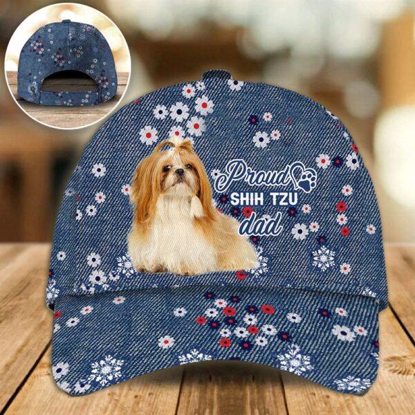 Proud Shih Tzu Dad Caps – Hat For Going Out With Pets – Gifts Dog Hats For Friends