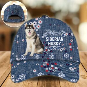 Proud Siberian Husky Mom Caps –…