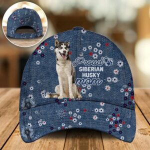 Proud Siberian Husky Mom Caps –…