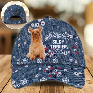 Proud Silky Terrier Mom Caps Hat For Going Out With Pets Dog Caps Gifts For Friends 1 rqng1i