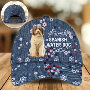 Proud Spanish Water Dog Mom Caps…